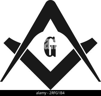 Freemasons Vektorsymbol Symboldesign Stock Vektor