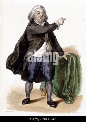 Honoré Gabriel (Honore-Gabriel) Riqueti, comte de Mirabeau (1749-1791) - in "Le Plutarque Francais "par Mennechet, 1841. Stockfoto