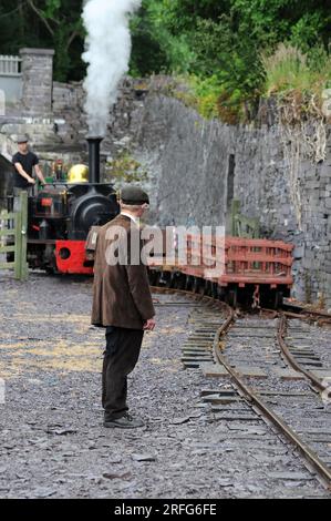 "Hugh Napier" -Shunt bei Felin Fawr. Stockfoto