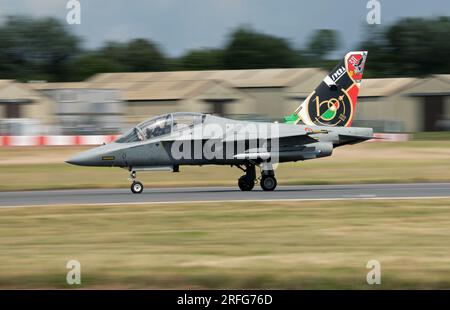 Italin Air Force T-346A Master Advanced Jet Trainer beim Royal International Air Tattoo Stockfoto