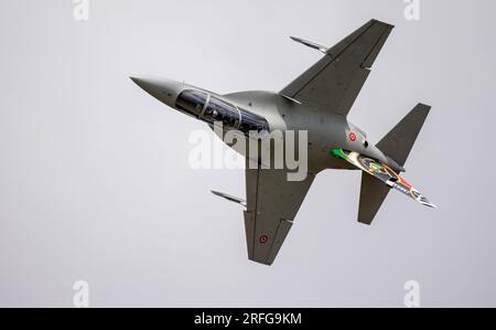 Italin Air Force T-346A Master Advanced Jet Trainer beim Royal International Air Tattoo Stockfoto