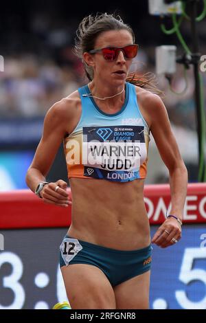 Jessica WARNER-JUDD von Großbritannien in den 5000 Metern for the Women in the Wanda Diamond League, London Stadium, Queen Elizabeth Park - London, 23. Juli 2023 Stockfoto