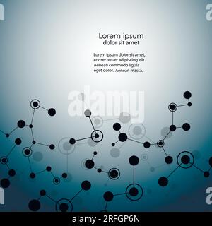 Medizinwissenschaftlicher Hintergrund. Biologie, wissenschaftlicher Hintergrund. Moderne Designvorlage für Tapetendesign. Wissenschaftliches futuristisches Konzept Stock Vektor