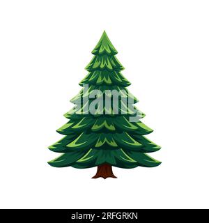 Weihnachtsbaum-Symbol. Schlichter Stil. Vektordarstellung Stock Vektor