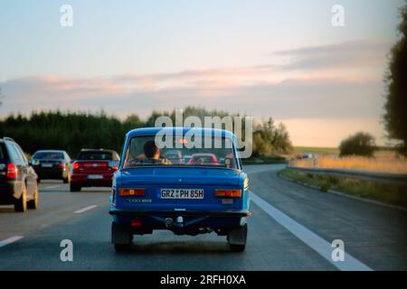 Ingleshtadt, Deutschland - 10.09.2017: Russisches Auto Lada auf den Straßen Deutschlands Stockfoto