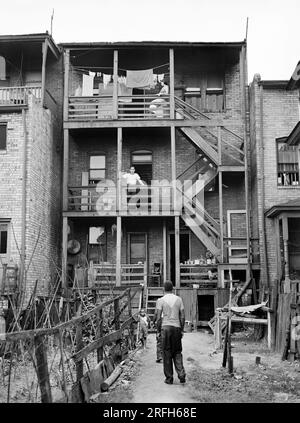 Slum-Mieter, Midland, Pennsylvania, USA, Arthur Rothstein, USA Farm Security Administration, Juli 1938 Stockfoto