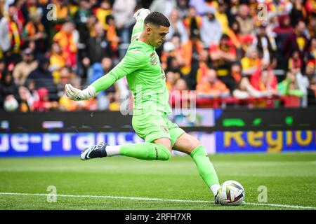 Linse, Frankreich. 02. Aug. 2023. Luca GEMELLO von Torino während des saisonfreundlichen Fußballspiels zwischen RC Lens und dem Turin FC am 2. August 2023 im Bollaert-Delelis-Stadion in Lens, Frankreich - Photo Matthieu Mirville/DPPI Credit: DPPI Media/Alamy Live News Stockfoto