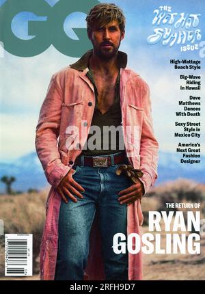 Titelseite des GQ Magazine Summer 2023/US-Ausgabe, USA Stockfoto