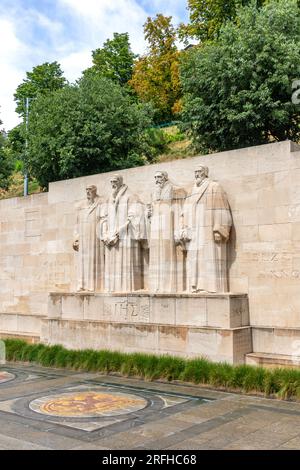 Reformation Wall (Mur des Réformateurs), Parc des Bastions, Vieille-Ville, Genf Kanton Genf, Schweiz Stockfoto