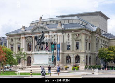 Grand Théâtre de Genève (Theater der darstellenden Künste), Place de Neuve, Vieille-Ville, Genf (Genève) Kanton Genf, Schweiz Stockfoto