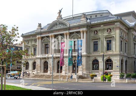Grand Théâtre de Genève (Theater der darstellenden Künste), Place de Neuve, Vieille-Ville, Genf (Genève) Kanton Genf, Schweiz Stockfoto