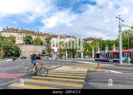 Place de Neuve, Vieille-Ville, Genf Kanton Genf, Schweiz Stockfoto