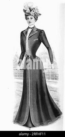 Damen Promenade Outfit - Damenmode, 1899 Stockfoto