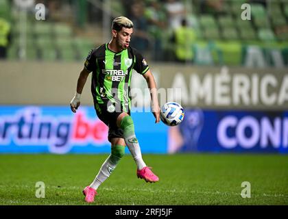 Belo Horizonte, Brasilien. 03. Aug. 2023. Arena Independencia Pedrinho do America Mineiro, während des Spiels zwischen America Mineiro und Red Bull Bragantino, für das erste Spiel der 16. Runde der Copa Sudamericana 2023, in der Arena Independencia, diesen Donnerstag, den 03. 30761 $ (Gledston Tavares/SPP) Guthaben: SPP Sport Press Photo. Alamy Live News Stockfoto