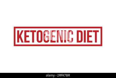 Roter Ketogener Diet Rubber Stamp Seal Vector Stock Vektor