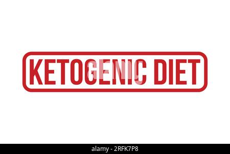 Roter Ketogener Diet Rubber Stamp Seal Vector Stock Vektor