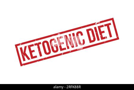 Roter Ketogener Diet Rubber Stamp Seal Vector Stock Vektor