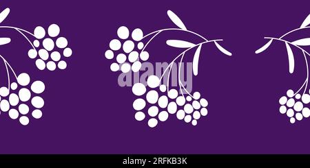 Nahtloser Rand mit Pinsel Stock Vektor