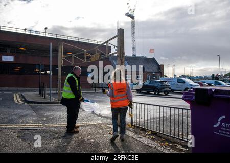 Gemeindelohnreinigung und -Reinigung in Harrow Greater London Stockfoto