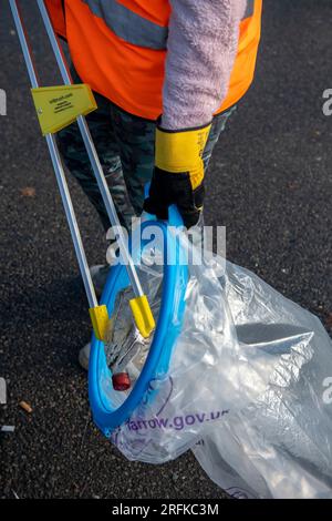 Gemeindelohnreinigung und -Reinigung in Harrow Greater London Stockfoto