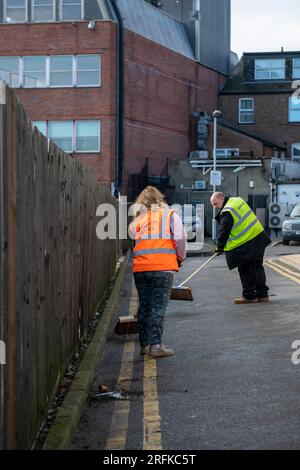 Gemeindelohnreinigung und -Reinigung in Harrow Greater London Stockfoto