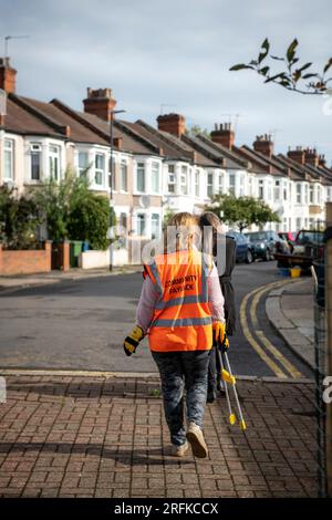 Gemeindelohnreinigung und -Reinigung in Harrow Greater London Stockfoto