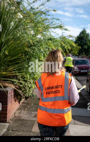 Gemeindelohnreinigung und -Reinigung in Harrow Greater London Stockfoto