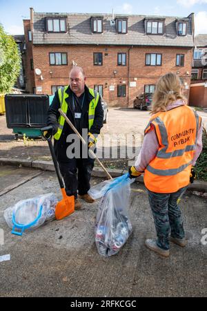 Gemeindelohnreinigung und -Reinigung in Harrow Greater London Stockfoto