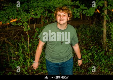 Trans Lovers auf einer Wanderung Stockfoto