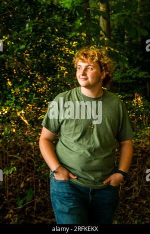 Trans Lovers auf einer Wanderung Stockfoto