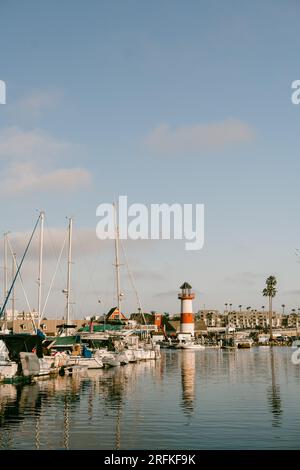 Leuchtturm am Oceanside Harbor Stockfoto