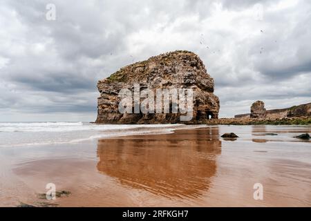 Marsden Rock in South Shields Stockfoto