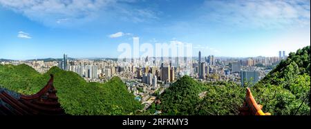 Luftaufnahme der Stadtlandschaft von Guiyang, Guizhou, China. Stockfoto