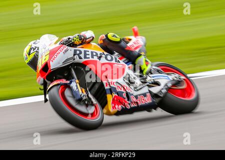 Silverstone, Großbritannien. 04. Aug. 2023. Joan mir Repsol Honda Team Spanien während der Free Practice 1 beim Monster Energy Grand Prix MotoGP, Silverstone Circuit, Silverstone, Großbritannien am 4. August 2023 Gutschrift: Jede zweite Media/Alamy Live News Stockfoto