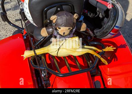 33. Ausgabe der BBW (Brescoudos Bike Week), die größte Motorradveranstaltung in der Region. Wir fahren nach Colombiers. Occitanie, frankreich Stockfoto