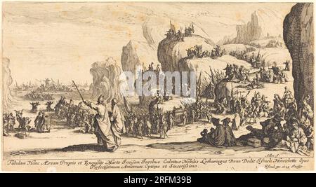 Jacques Callot, die Kreuzung des Roten Meeres, 1629, Ätzen, Rosenwald-Sammlung, 1946.21.61 Stockfoto