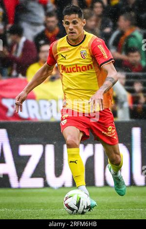 Linse, Frankreich. 02. Aug. 2023. Florian SOTOCA of Lens während des vorsaisonfreundlichen Fußballspiels zwischen RC Lens und dem Turin FC am 2. August 2023 im Bollaert-Delelis-Stadion in Lens, Frankreich – Photo Matthieu Mirville/DPPI Credit: DPPI Media/Alamy Live News Stockfoto