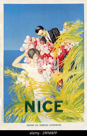 Leonetto Cappiello, Reiseposter Nizza. 1927 Stockfoto