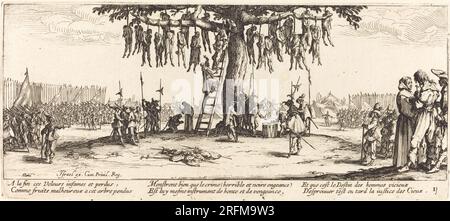 Jacques Callot, The Hanging, c. 1633, Ätzen, R.L. Baumfeld Kollektion, 1969.15.776 M Stockfoto