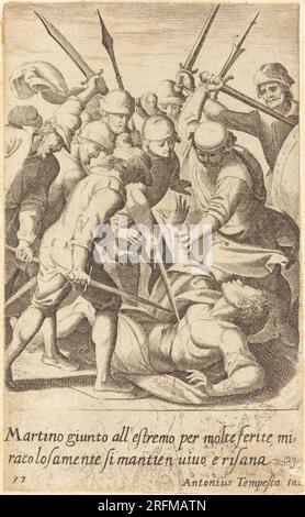 Jacques Callot nach Antonio Tempesta, Martino, 1619, Gravur, R.L. Baumfeld Kollektion, 1969.15.335 M Stockfoto