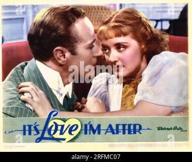 Es ist Love I'm After, ein amerikanischer Comedy-Film aus dem Jahr 1937 mit Leslie Howard, Bette Davis Stockfoto