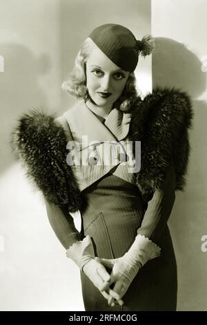 Bette Davis (5. April 1908 bis 6. Oktober 1989) war eine amerikanische Schauspielerin von Film, Fernsehen und Theater. Stockfoto