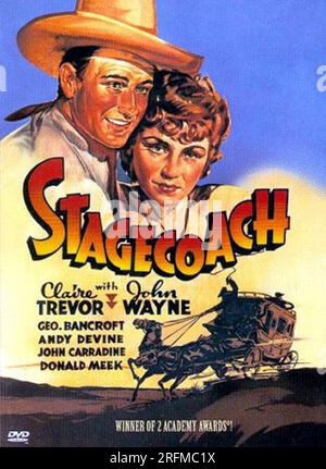 Stagecoach', ein 1939-Film mit Claire Trevor und John Wayne. Stockfoto