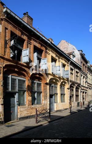 Frankreich, Region Hauts-de-France, Departement Nord, Lille, Vieux Lille, Rue des Trois Mollettes Stockfoto