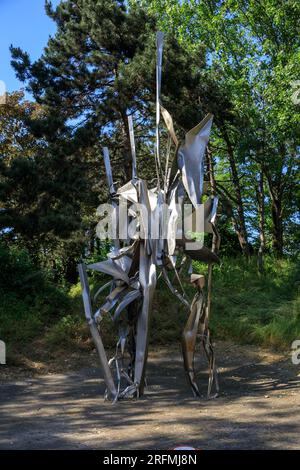 Frankreich, Nord, Dunkirk, Skulpturengarten des LAAC (Lieu d'Art et