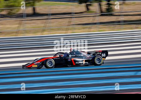 Formel-Regionalmeisterschaft von Alpine auf dem Circuit Paul Ricard, Castellet, FRANKREICH, 22/07/2023 Florent 'MrCrash' B.. Stockfoto