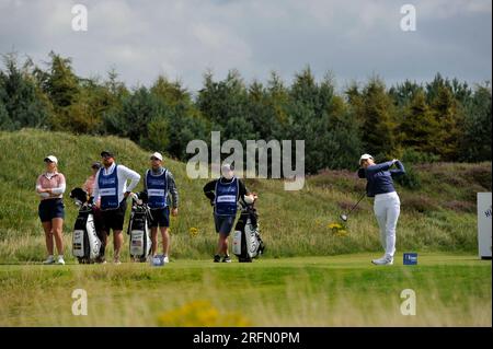 4. August 2023. Irvine, Schottland, Großbritannien. Hinako Shibuno am 2. Tag 2. Kredit: CDG/Alamy Live News Stockfoto