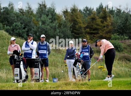 4. August 2023. Irvine, Schottland, Großbritannien. Jennifer Kupcho am 2. Tag 2. Kredit: CDG/Alamy Live News Stockfoto