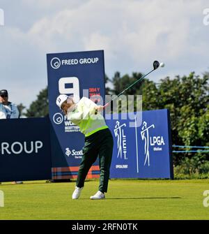4. August 2023. Irvine, Schottland, Großbritannien. Ayaka Furue am 9., Tag 2. Kredit: CDG/Alamy Live News Stockfoto