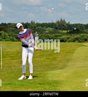 4. August 2023. Irvine, Schottland, Großbritannien. Esther Henseleit am 3. Tag 2. Kredit: CDG/Alamy Live News Stockfoto